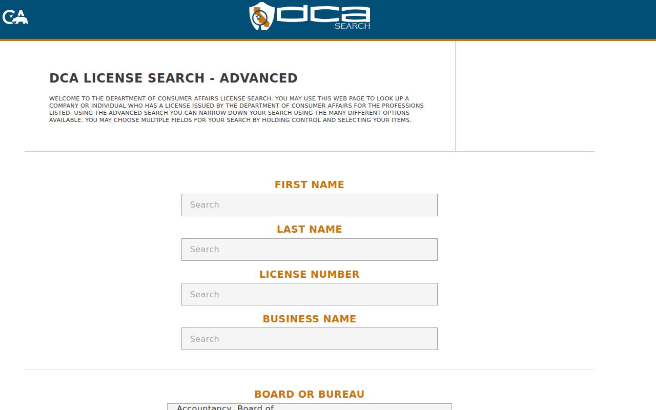La Habra people search in the California license database