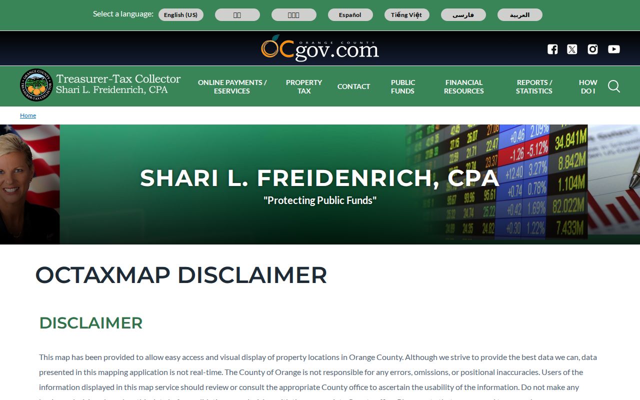La Habra public records Orange County tax map notice